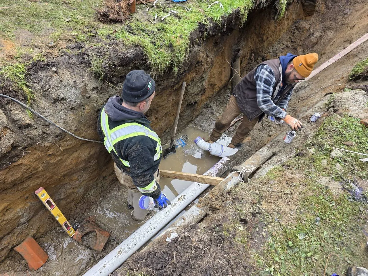Drainage and excavation work by Budget Heating in the Fraser Valley